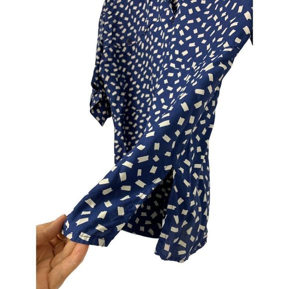 Women’s 80s Vintage Jimmy Garcia Skirt Set Medium Matching 5405 Blue Midi - Picture 5 of 11